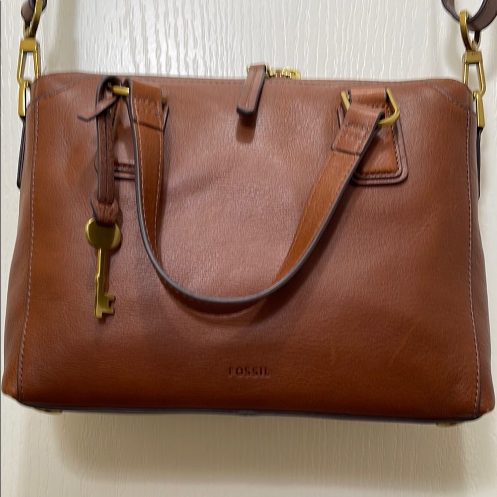 Fossil Jacqueline Brown Leather satchel
